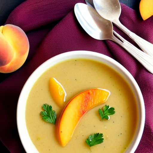 Soupe de pêches