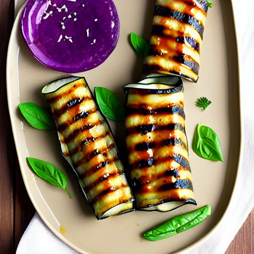Grilled Eggplant Rolls