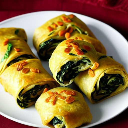 Baked Spinach Rolls