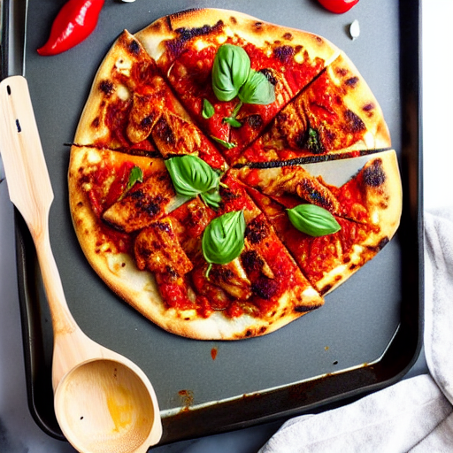 Harissa Chicken Pizza