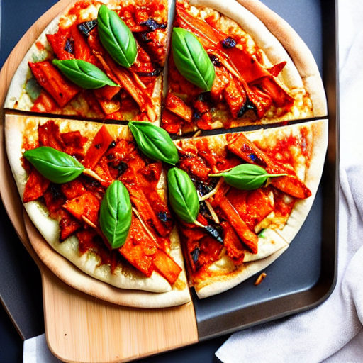 Tofu Kimchi Pizza