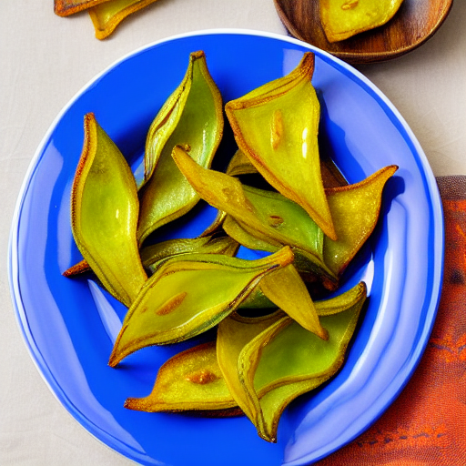 Baked Karela Chips