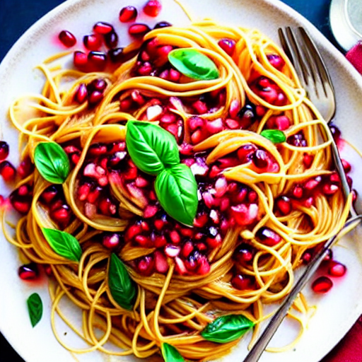 Pasta with Pomegranate