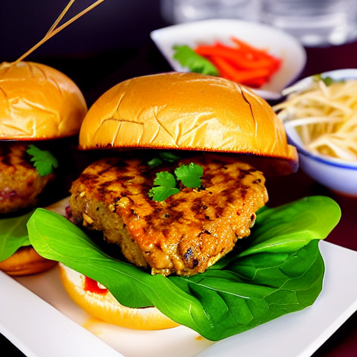 Red Curry Duck Burger