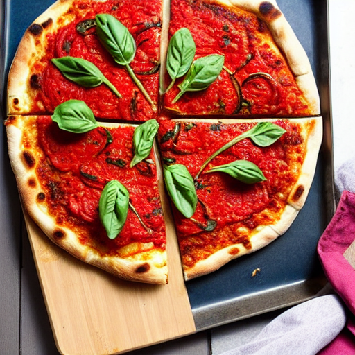Spicy Tomato and Eggplant Pizza
