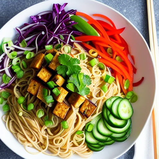 Tofu Soba Salad