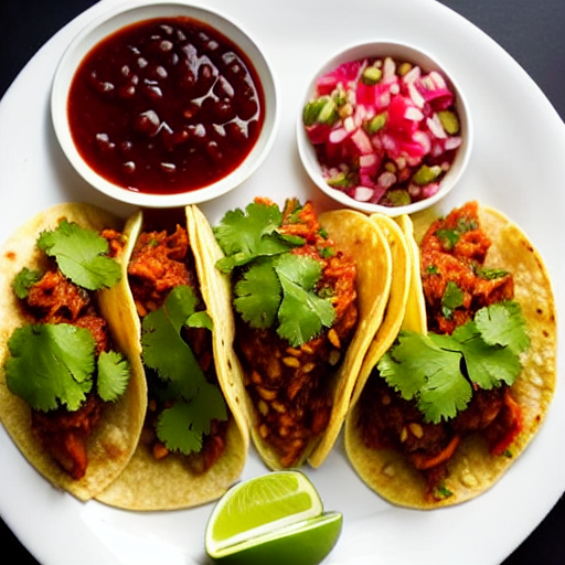 Tacos de Pescado al Guayaba y Cilantro y Jengibre