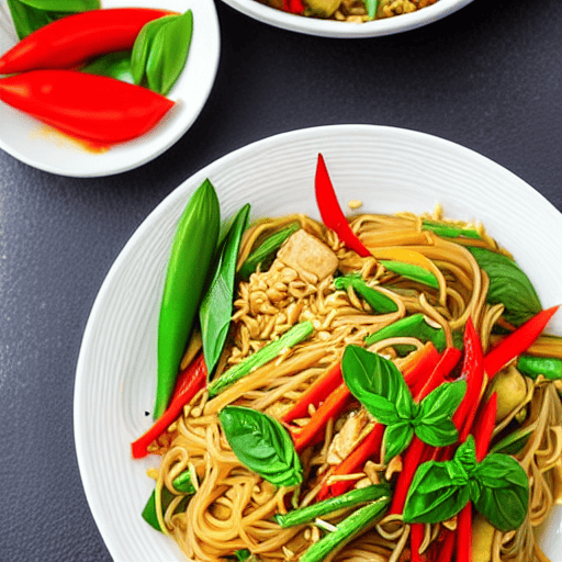 Thai Basil Noodles