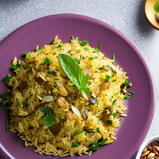 Herbed Rice with Almonds