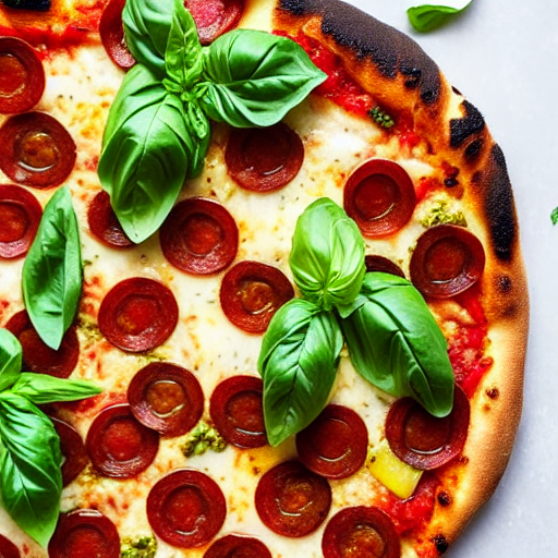 Pizza con Pesto