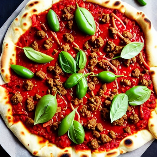 Chili Oil Naan Pizza