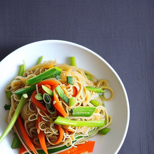 Kohlrabi Noodles Stir-fry