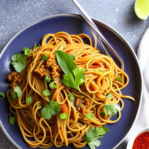 Vegan Spicy Garlic Noodles