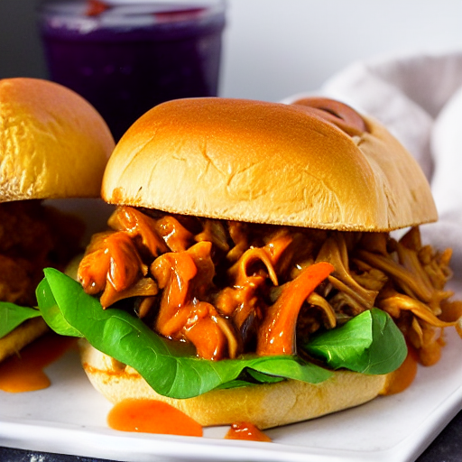Vegan BBQ Jackfruit Sandwich