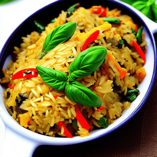 Baked Thai Basil Rice