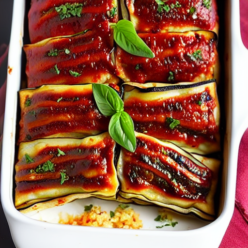 Baked Eggplant Rolls