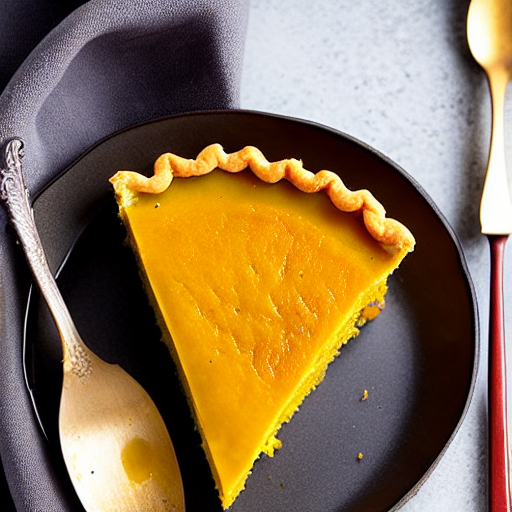 Baked Kabocha Pie