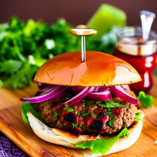 Spicy Lamb Burger