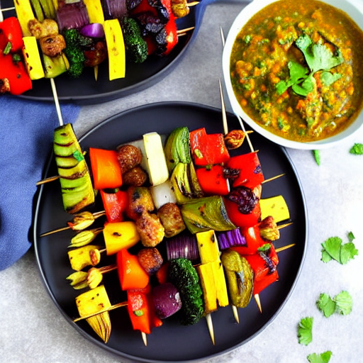 Vegan Biryani Skewers