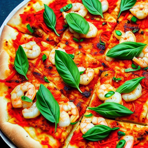 Spicy Shrimp Pizza