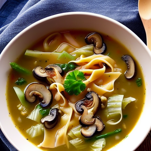 Cabbage and Mushroom Soup