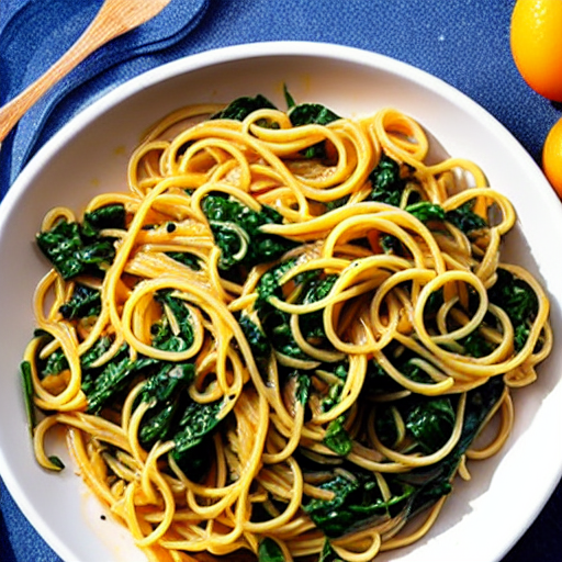 Fideos de Espinaca