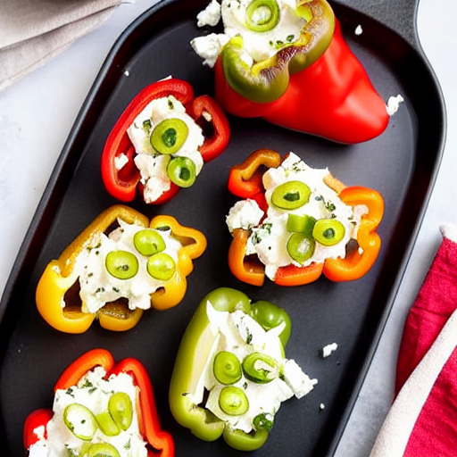 Piperies Stuffed with Feta