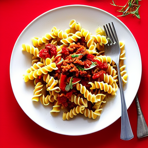 Fusilli com Tomate Seco