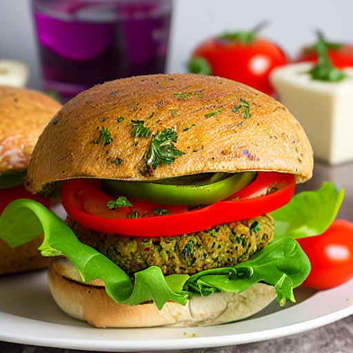 Mediterranean Veggie Burger