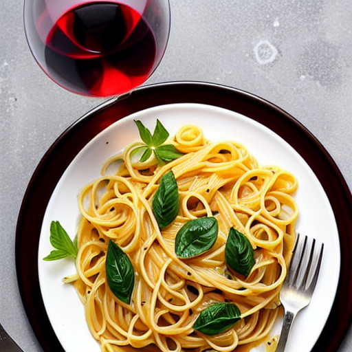 Pasta with White Wine Sauce