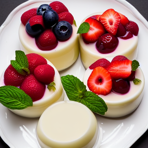 Panna Cotta aux Fruits