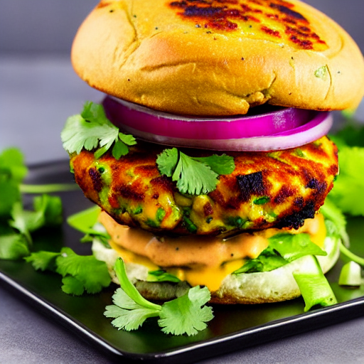 Keto Aloo Tikki Burger