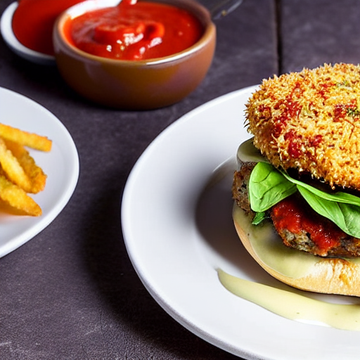Eggplant Parmigiana Burger