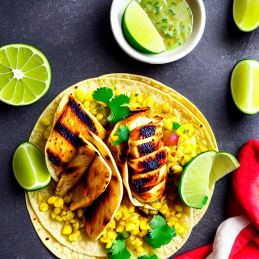 Tacos de Pollo al Limón