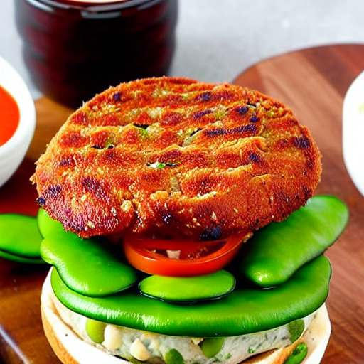 Spicy Edamame Burger