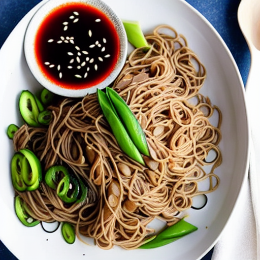 Vegan Soba with Dipping Sauce