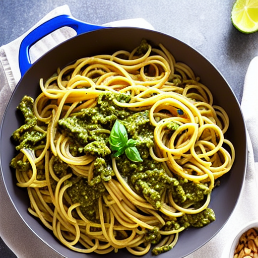 Espaguetis al Pesto