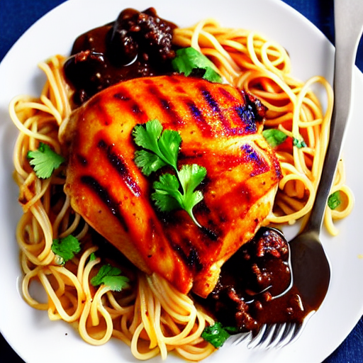 Pasta con Pollo y Mole