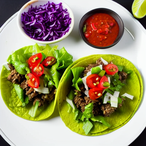 Beef Tacos in Lettuce
