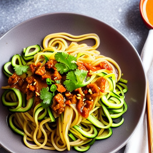 Keto Hot and Sour Noodles