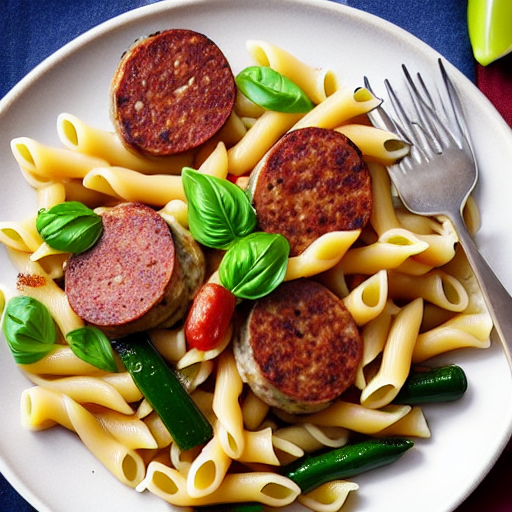 Pâtes à la Saucisse Végétale
