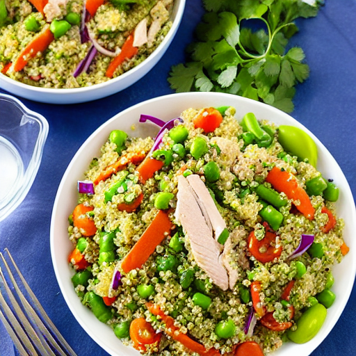 Halal Chicken and Quinoa Salad