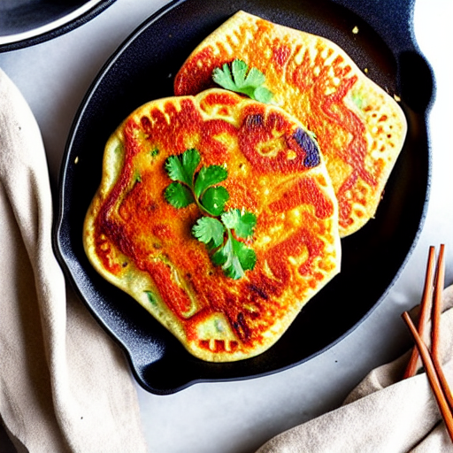 Baked Kimchi Pancakes