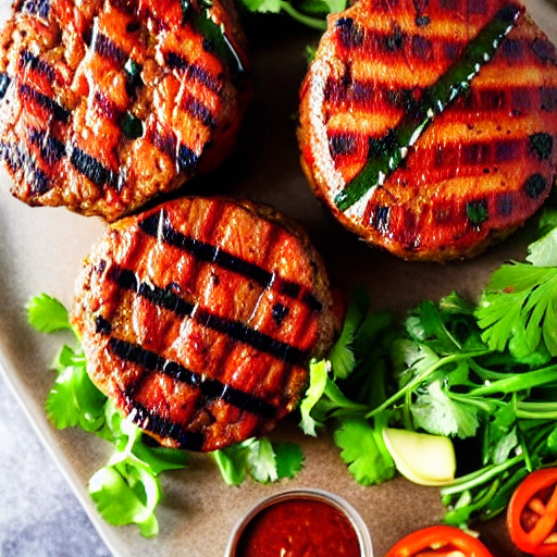 Grilled Elk Burgers