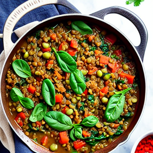 Lentil and Spinach Stew