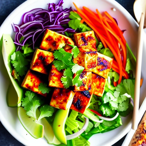 Korean Spicy Tofu Salad