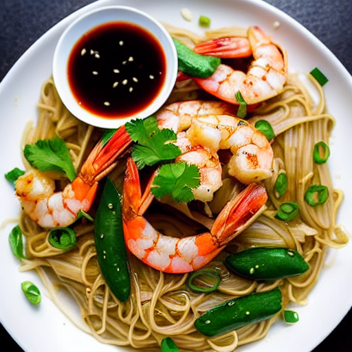 Bún Tôm Nướng Chao