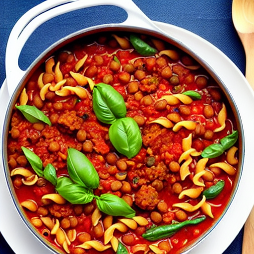 Pasta com Ragu de Lentilha