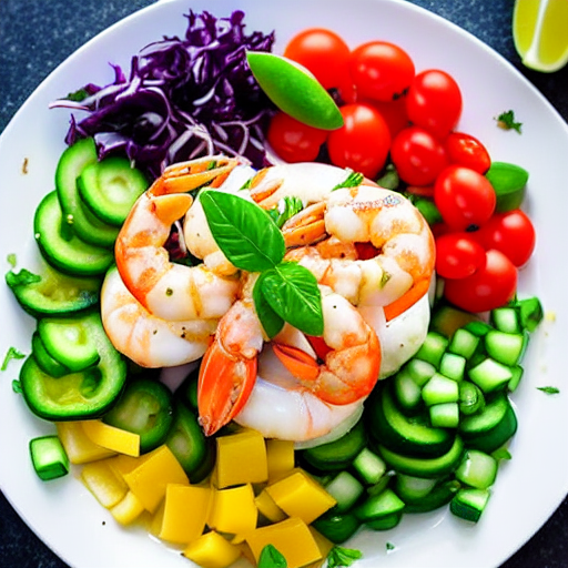 Seafood Greek Salad