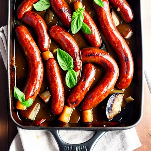 Eggplant and Sausage Bake